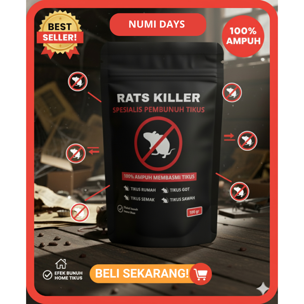 NEW  PREMIUM RAT KILLER RACUN TIKUS KERING TIDAK BERBAU | RACUN TIKUS KERING TIDAK BERBAU