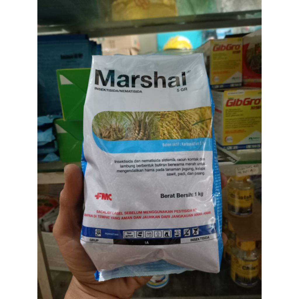 Insektisida MARSHAL 1Kg untuk mengendalikan hama pada tanaman sawit,jagung,padi,pisang