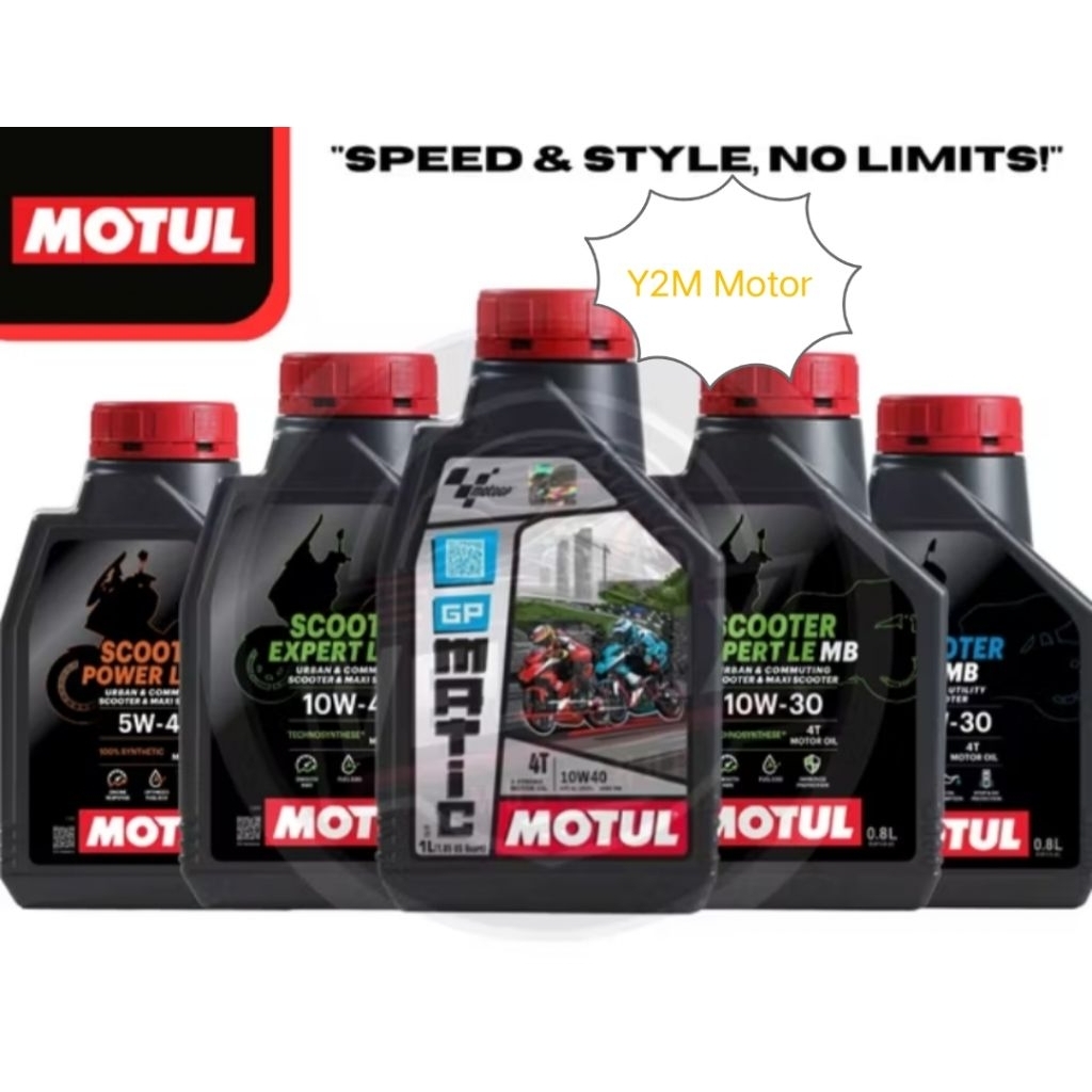 (ORIGINAL) OLI MOTUL SCOOTER Series Matic 10W/30 800ml for Vario 160, PCX, Genio, Spacy, Mio Z, Fila