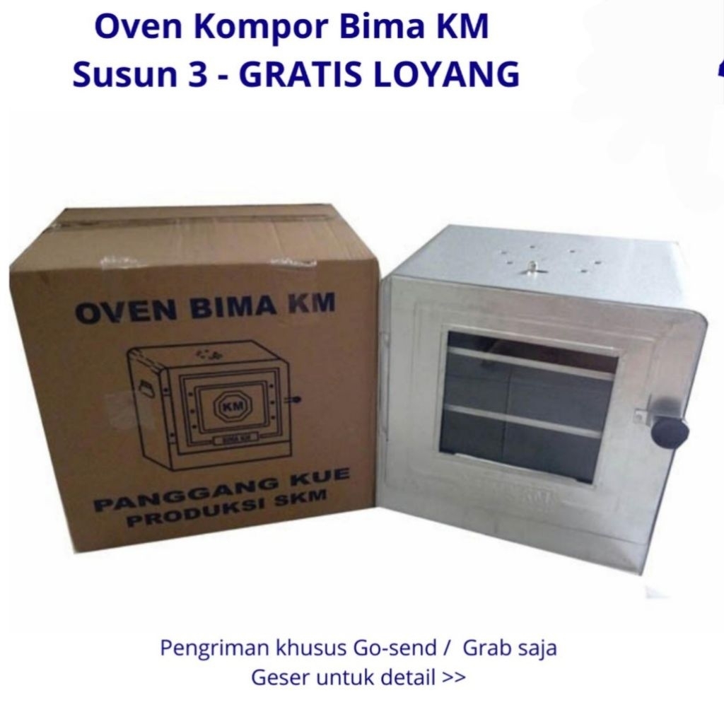OVEN BIMA KM 3 SUSUN ORIGINAL FREE LOYANG 3PCS/OVEN ANGKRINGAN BIMA KM 3 SUSUN