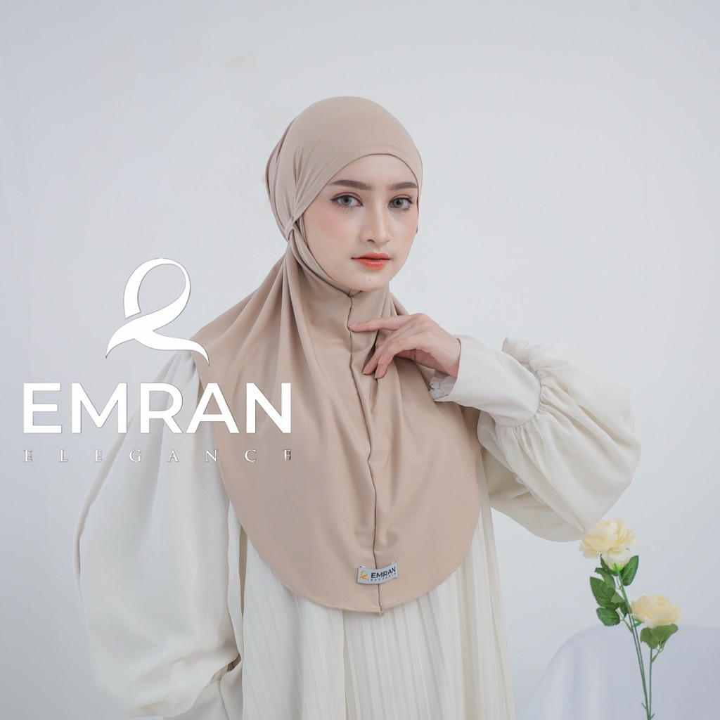 Bergo tali belakang instan jilbab bergo jersey instan