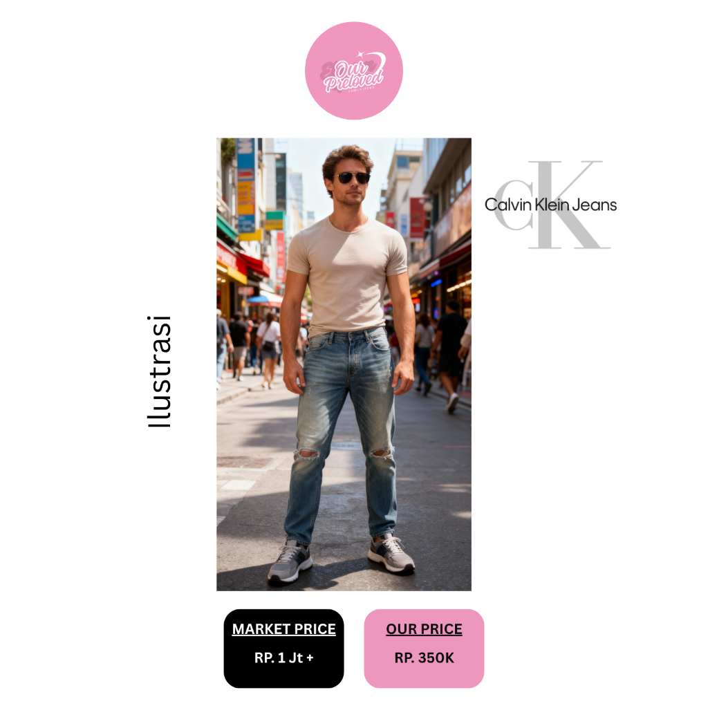 PRELOVED ORIGINAL Celana Jeans Calvin Klein (CKJ) Wanita/Pria | Koleksi Pribadi