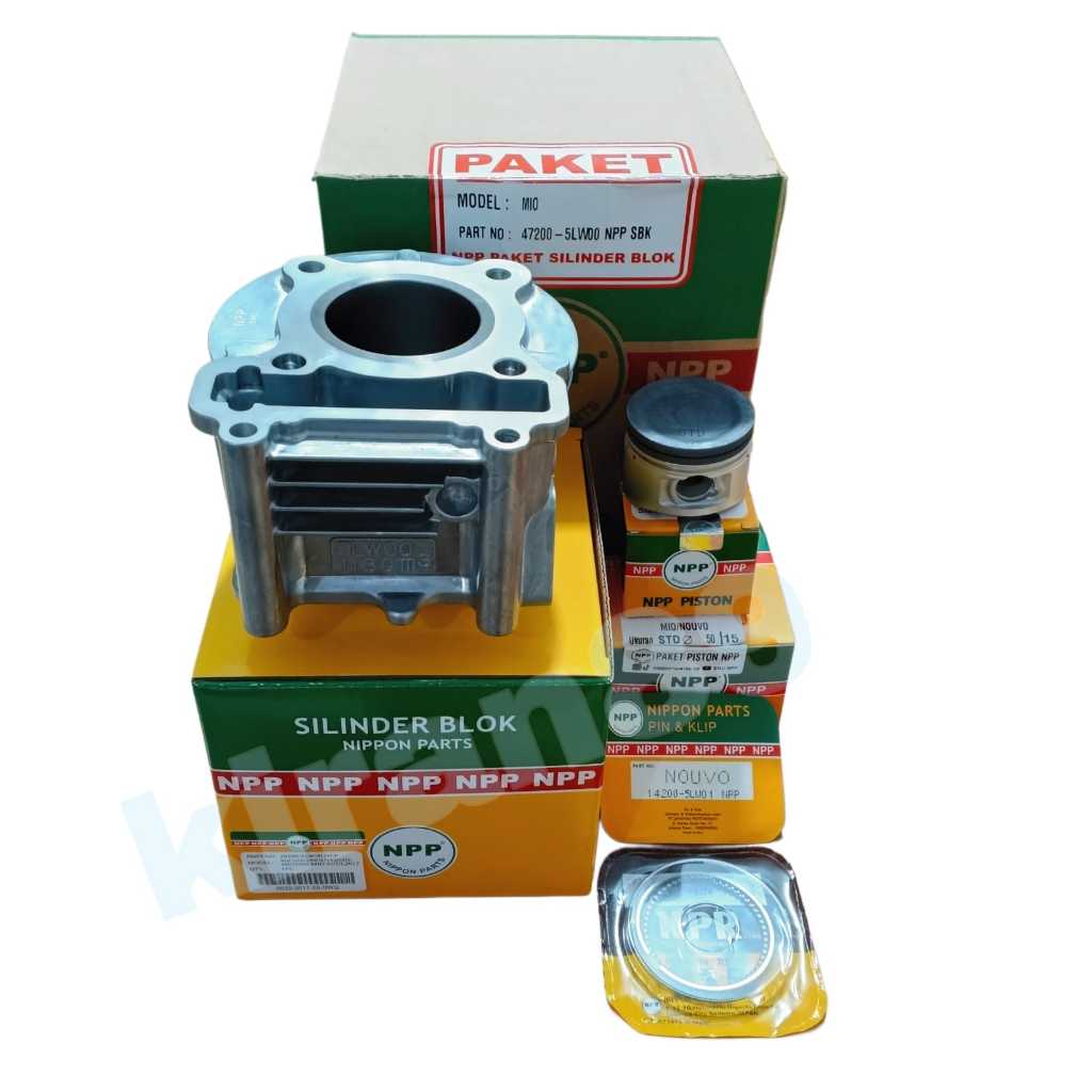 Blok Seher Boring Silinder Mio Karbu Nouvo + Piston Kit Mio Lama Mio Soul GT Karbu Fino Karbu Mio Sp