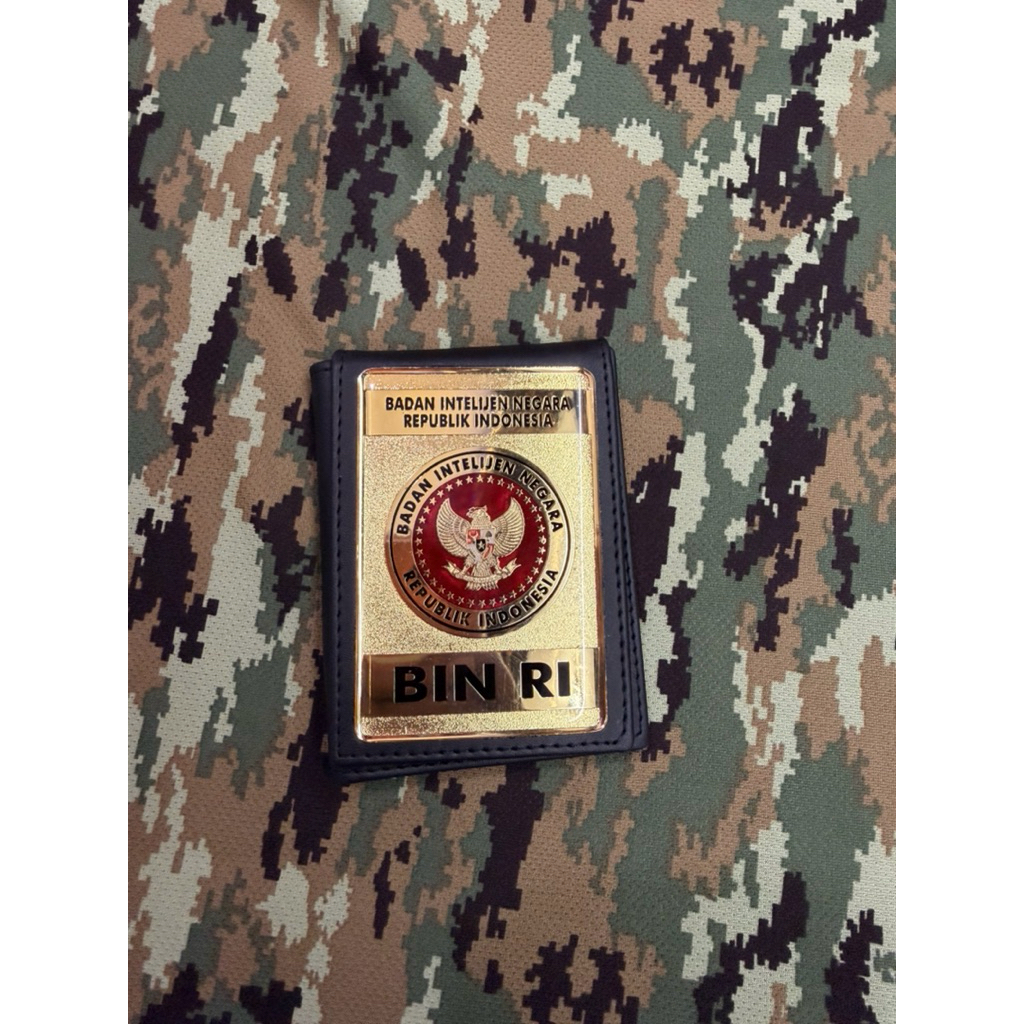 Dompet KTA BIN lipat tiga - Dompet STNK Badan Intilijen Negara - Dompet kalung BIN - Dompet KTA BIN
