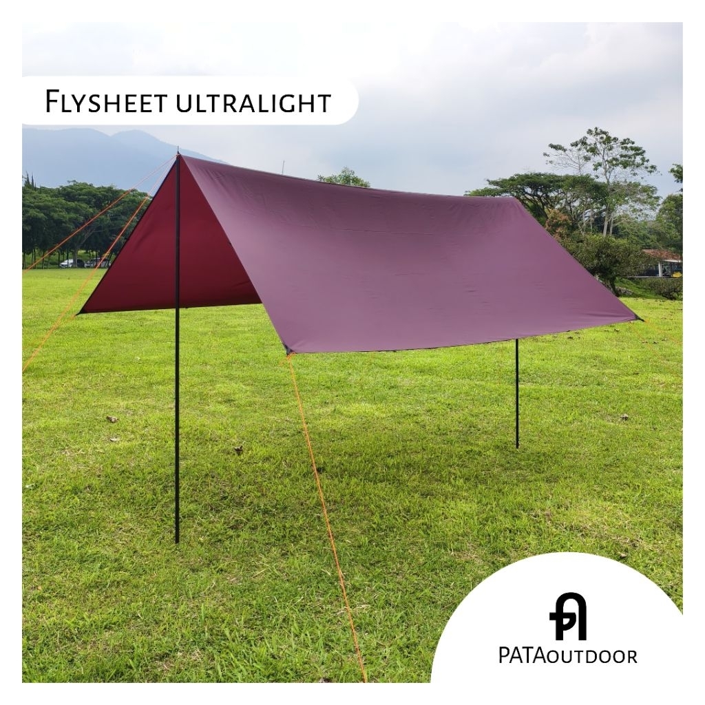 Flysheet Nylon Mini Ripstop 15D 3x3 (16 Loop) – Shelter Canopy / Kanopi Tenda Camping