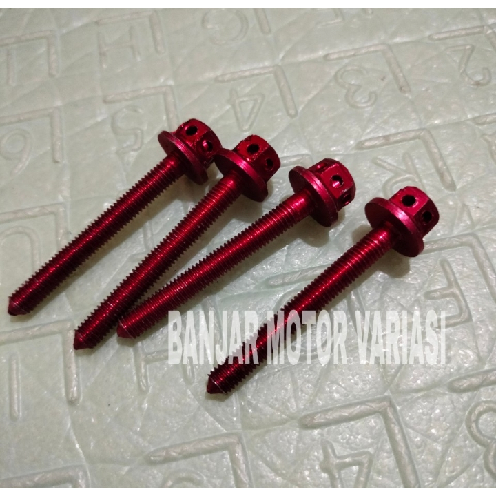 BANJAR MOTOR baut visor panjang 4pcs nmax Aerox Lexi adv baut probolt visor windshield 4pcs PNP nmax