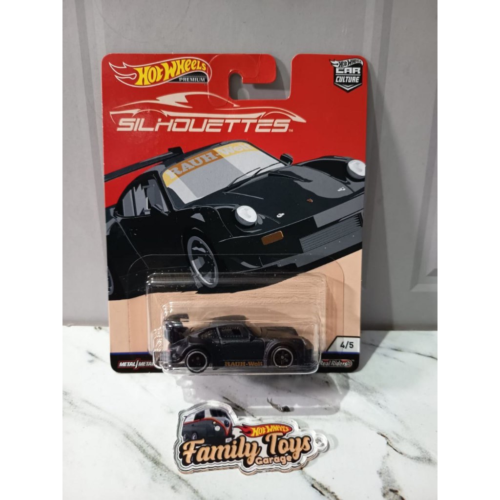 Hot wheels PREMIUM silhouettes RWB PORSCHE 930 hitam