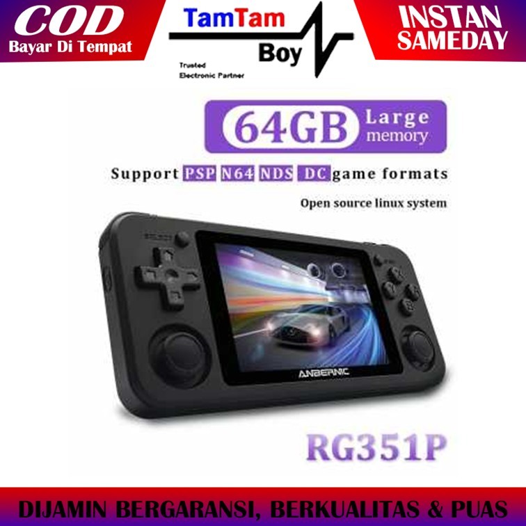 Video Game Console Handhled Portable Anbernic RG351P 3.5inch 64GB GameBoy Retro Classic Built in Gam
