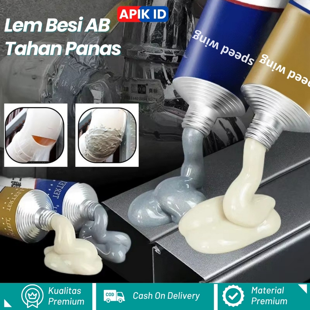 Lem AB Besi Super Kuat Tahan Panas Kafuter Lem Perekat Super Untuk Reparasi Mobil / Rumah Lem Besi