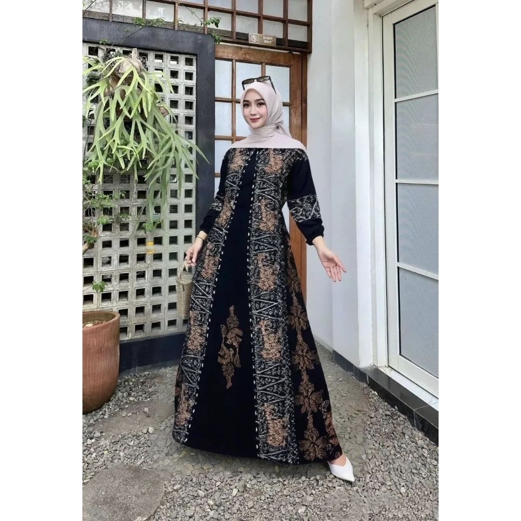 Gamis Malaman jumbo coklatan