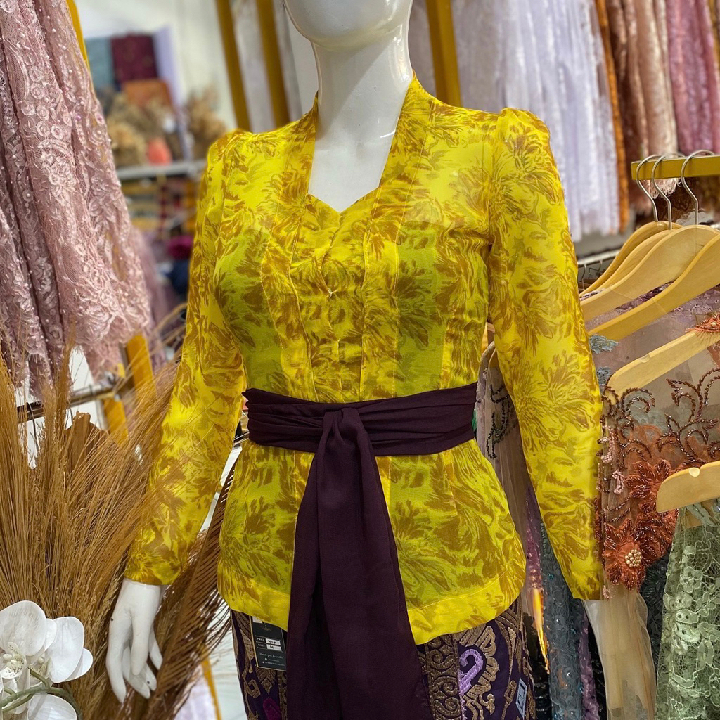 Kebaya Sifon Lukis | Kebaya Jadi | Kebaya Lukis Motif