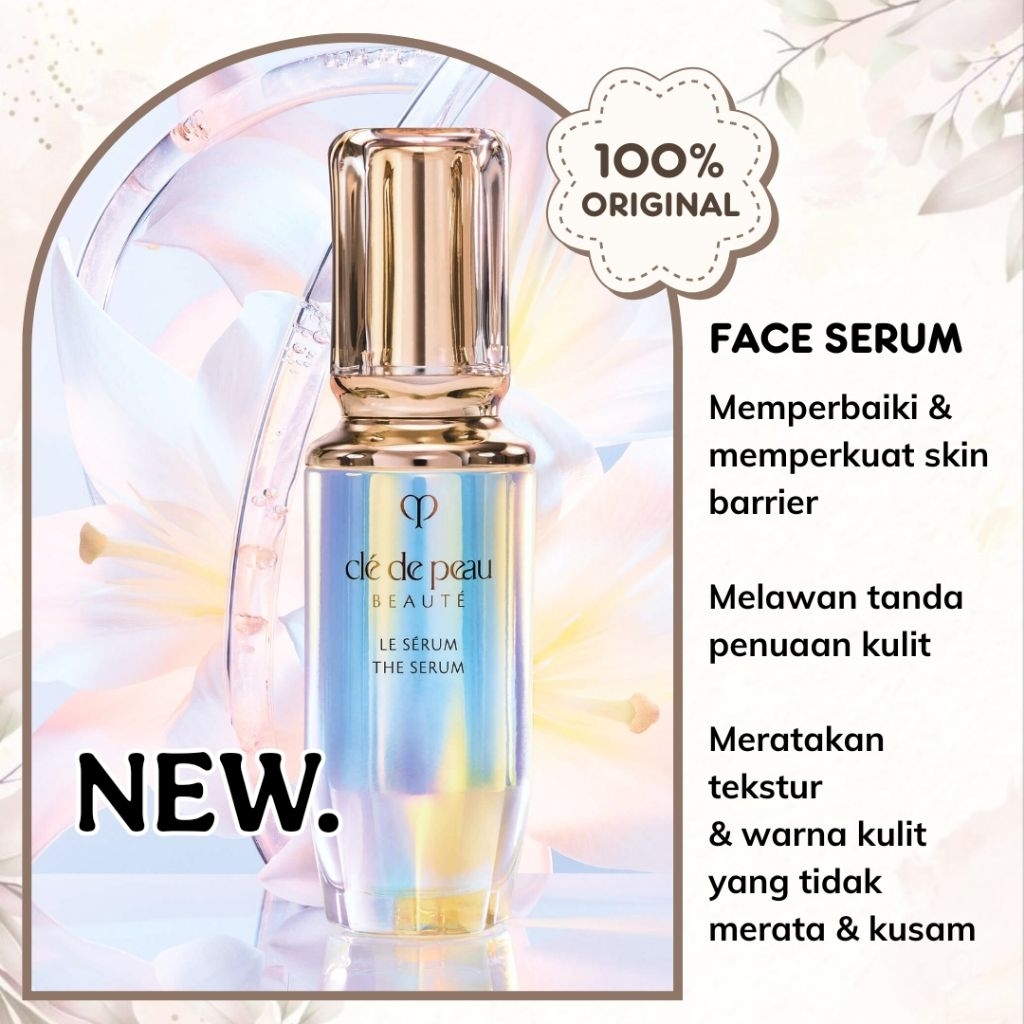 [ CDP ] CLE DE PEAU NEW Key Radiance Radiant Pre-Serum Anti-Aging + Strength Serum Le Serum Essence 