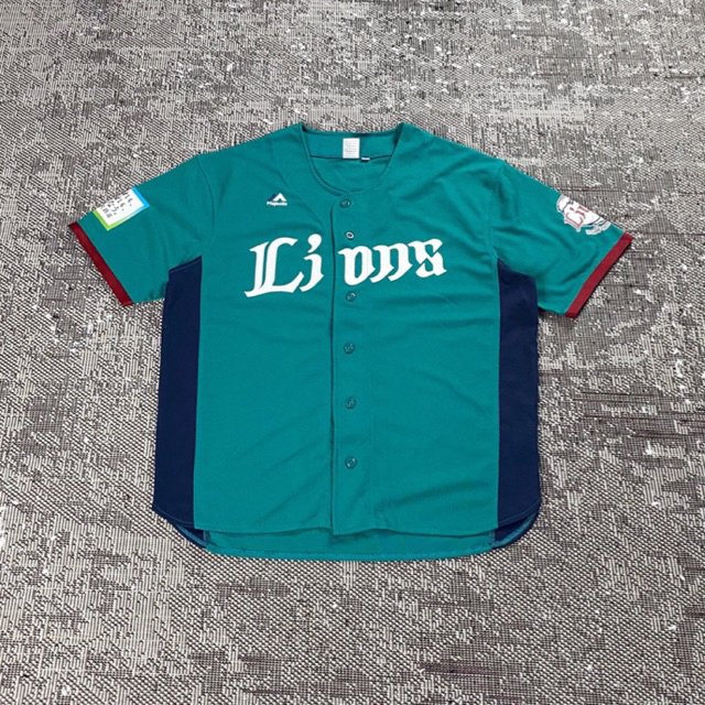 JERSEY BASEBALL MAJESTIC LIONS, size fit XL