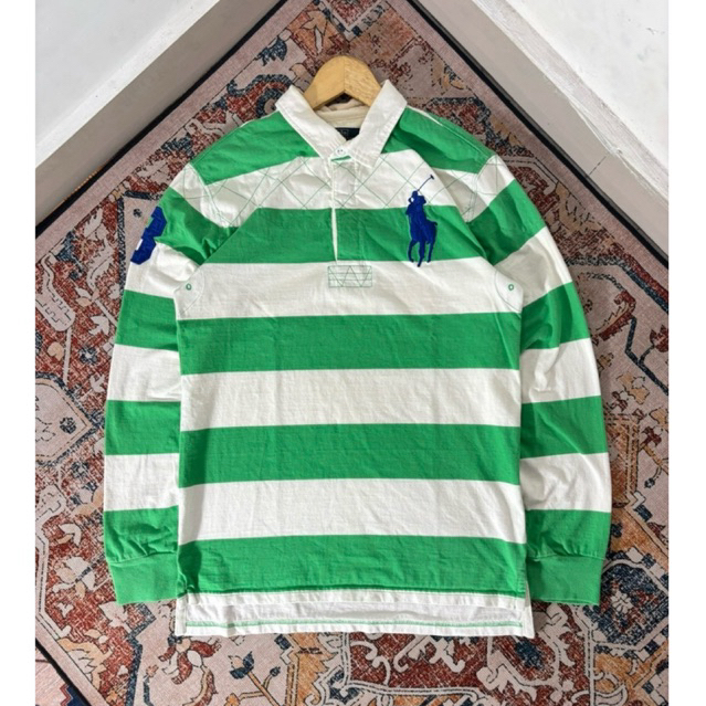 POLO RUGBY RALPH LAUREN BIG LOGO STRIPE SECOND