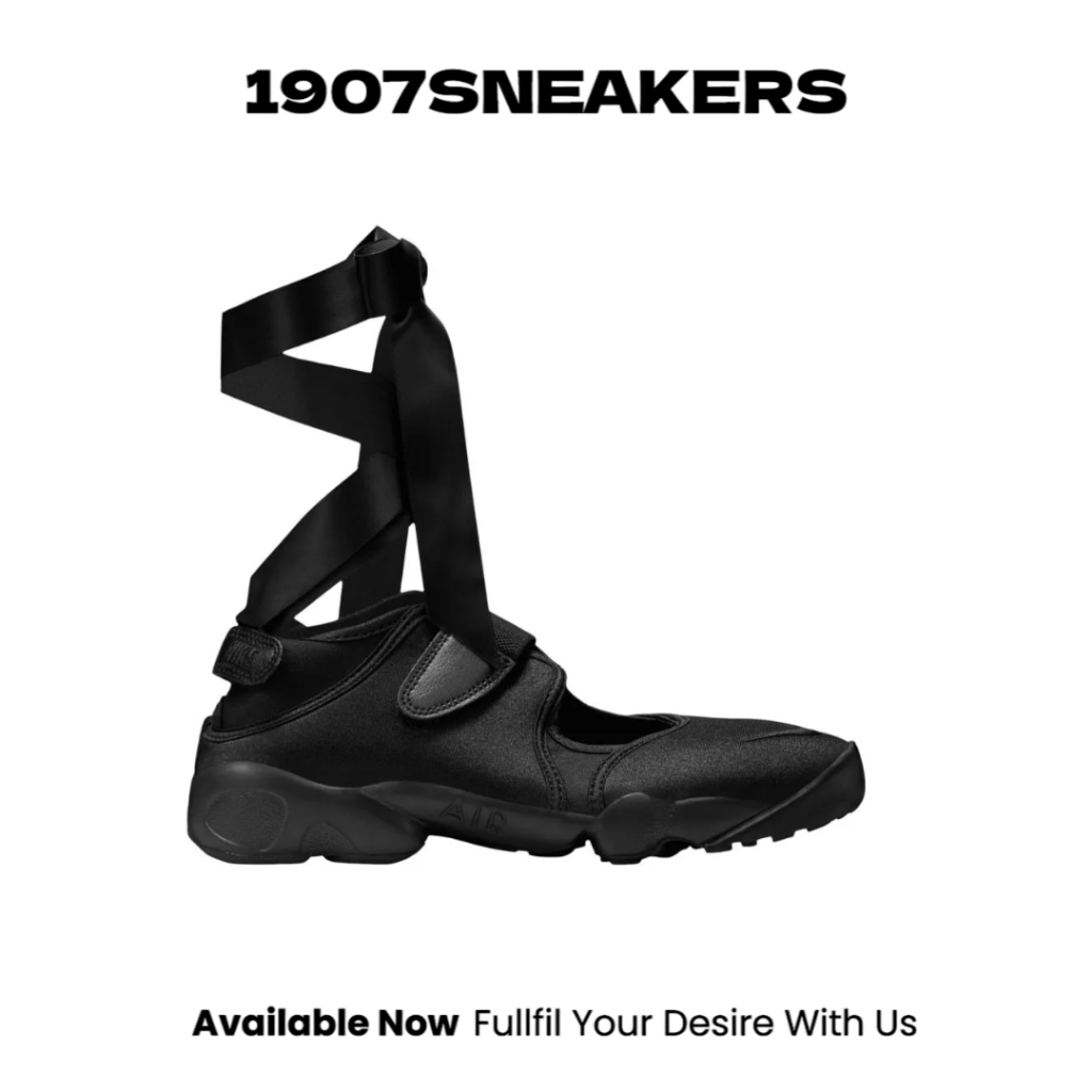 Sepatu Sneakers Wanita Nike Air Rift - Black/Black NIKIH1990010