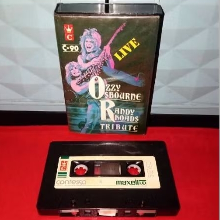 kaset pita ozzy osbourne & randy rhoads,, kaset tape,, kaset jadul,, kaset contessa