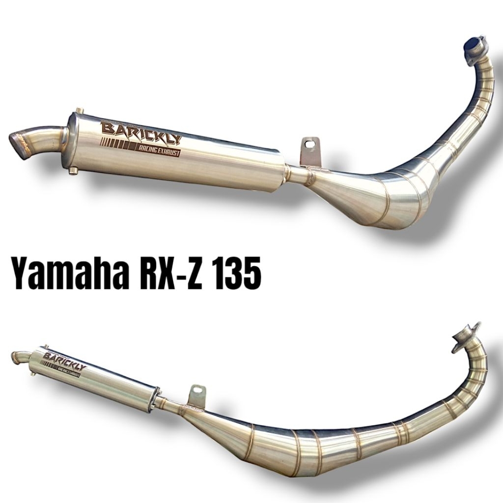 Knalpot Tipe YYPANG Motor RXZ RZR Stainless Original Barickly Racing YY Pang RXZ RZR 135 Bukan AHM O