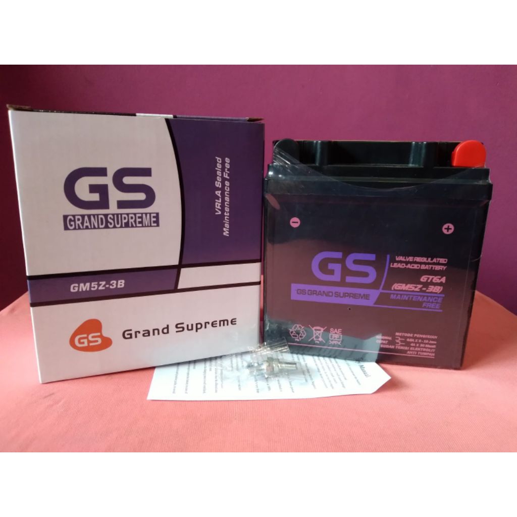 Aki motor smash,shogun110,aki Gs grand supreme 12v5ah motorcycle accesories