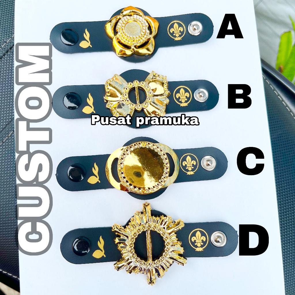 Ring kacu hasduk Custom pramuka sekolah / ring cincin hasduk pramuka