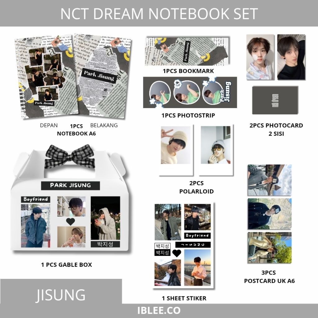 Iblee - Kpop Notebook Set NCT Dream / Notebook A6 Polos Kpop NCT Dream / Buku Tulis Mini Kpop NCT Dr