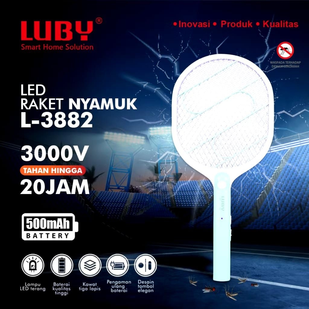 RAKET NYAMUK LUBY L-3882