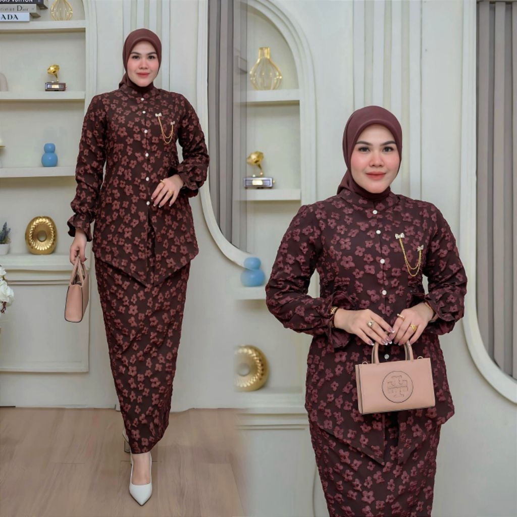 Stelan Kebaya Nurhaliza Original Butik