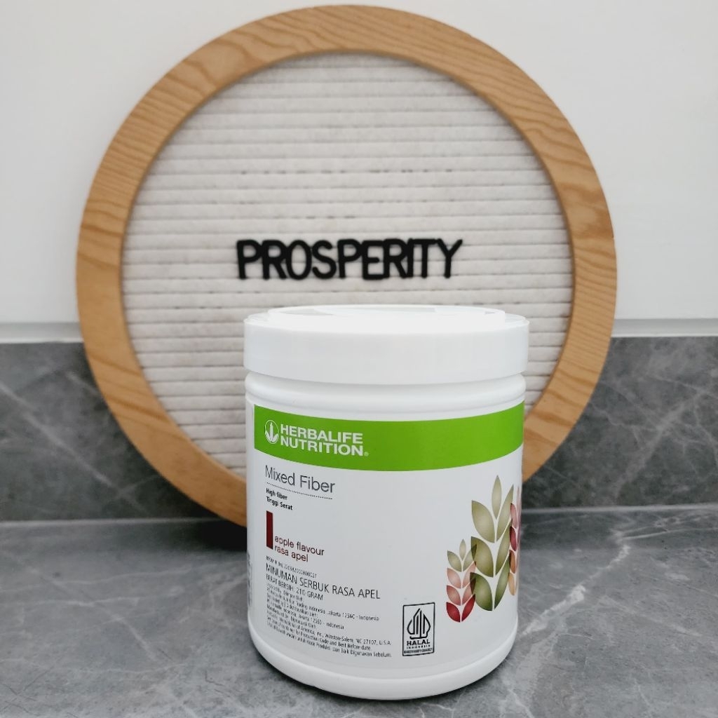 HERBALIFE Ready Stock 19.12.26 Mixed Fiber Apple Flavour Minuman Serbuk Rasa Apel 210gr Herbalife