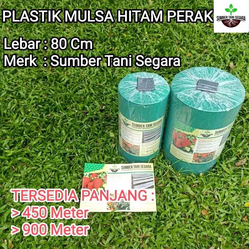PLASTIK MULSA HITAM PERAK LEBAR 80 CM SUMBER TANI SEGARA