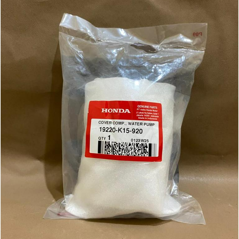 19220-K16-920 Cover Water Pump Honda CB150R (K15G) Original AHM