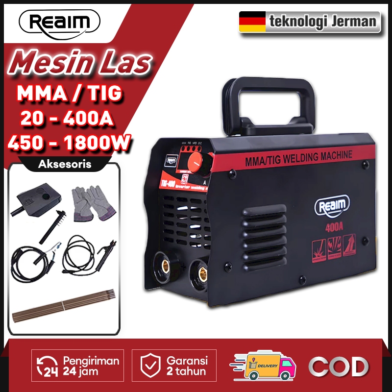 Reaim Mesin Las MMA-TIG Inverter 400A 450 - 1800watt Mesin las listrik Mesin trafo las IGBT