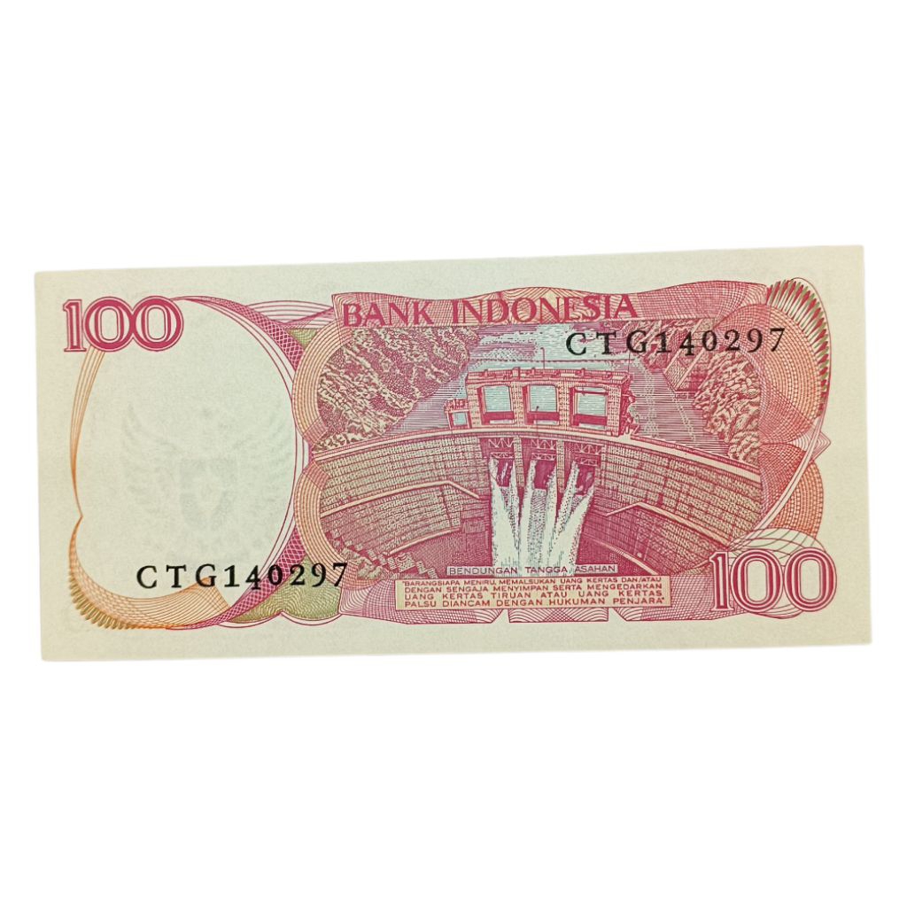 Uang kertas Rp 100 burung Goura Victoria 1984