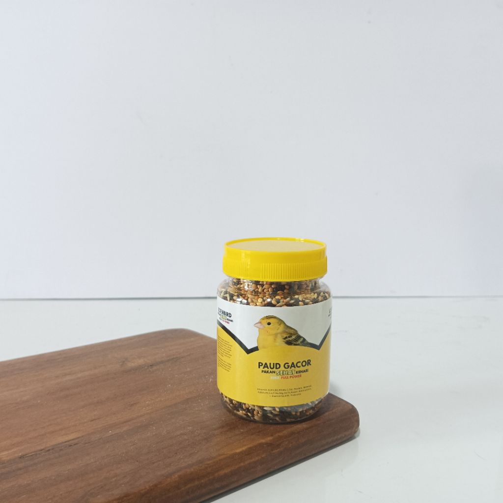 Pakan Kenari Paud Belajar Bunyi Super Gacor Pakan Sehat Kemasan Toples Premium 200gr