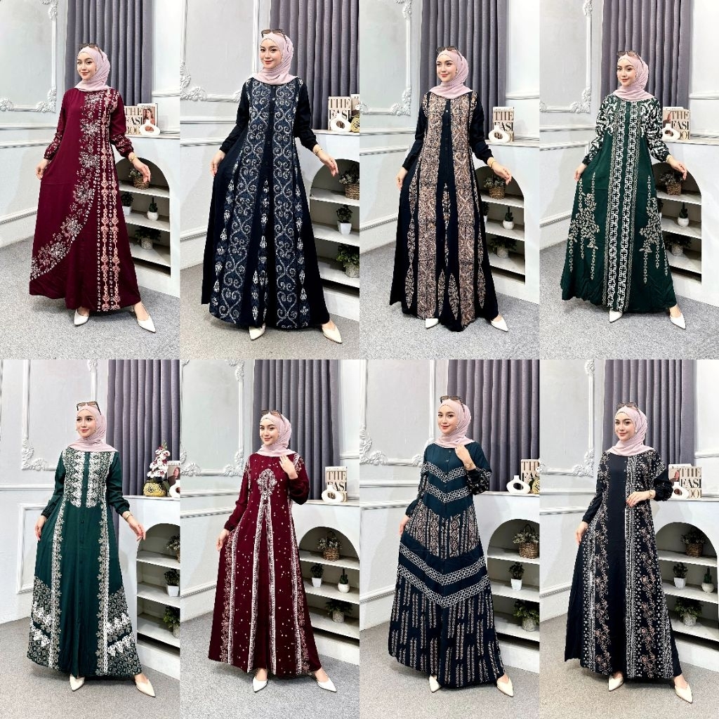 LEGENDA BATIK  |GAMIS TWILL ORI MURAH || GAMIS SYAR'I || GAMIS TWILL PEKALONGAN || GAMIS TWILL MOTIF