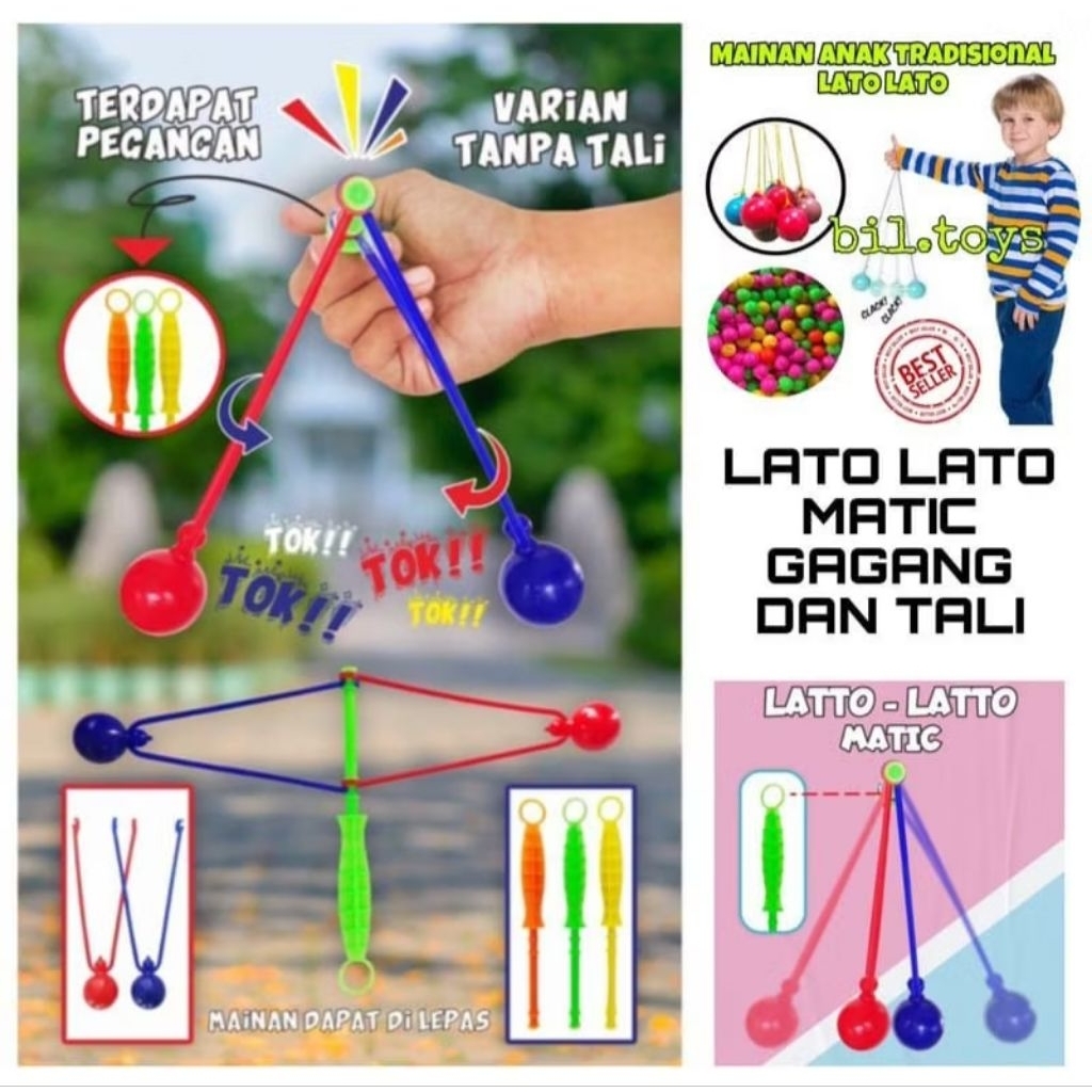 LATO LATO GAGANG 20 CM MAINAN JADUL / MAINAN VIRAL / LATO LATO MAGIC / MAINAN LATO LATO