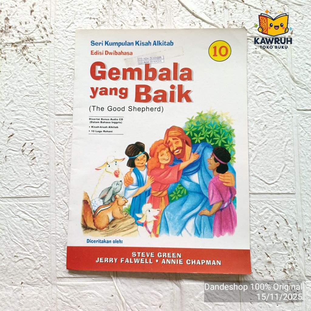 Gembala Yang Baik (The Good Shepherd) - Seri Kumpulan Kisah Alkitab Edisi Dwibahasa + Lagu Rohani (P