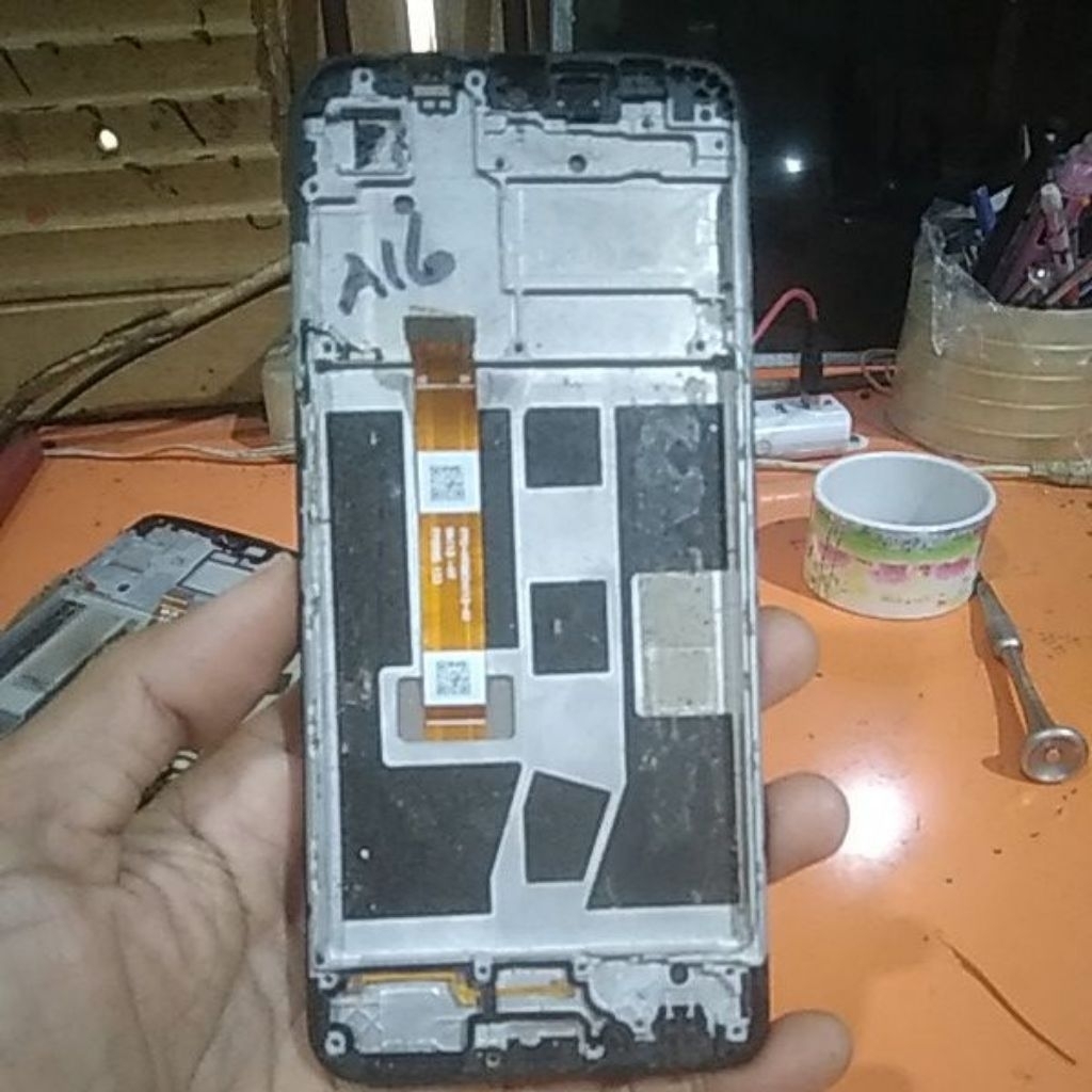 frame tatakan lcd oppo A16 ori copotan