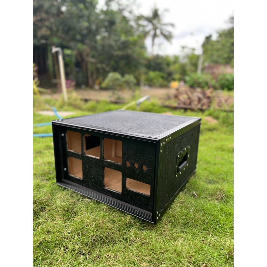 Hardcase Panel 3 Phase 6u Full Hitam, Hc Box Panel 3 Phase, Box Panel 3 Phase, Bahan Panel 3 Phase 9