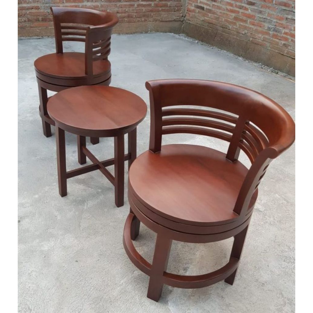 kursi teras cantik outdoor/kursi teras depan rumah/kursi teras set 2kursi+1meja/kursi teras minimali