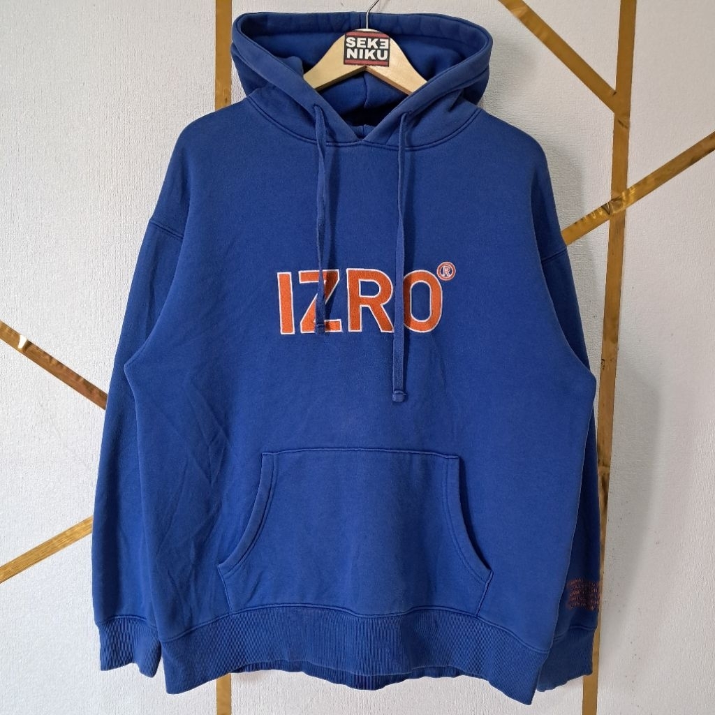 Hoodie IZRO Big logo bordir Idol KPop Sehun EXO Bahan fleece tebal berat