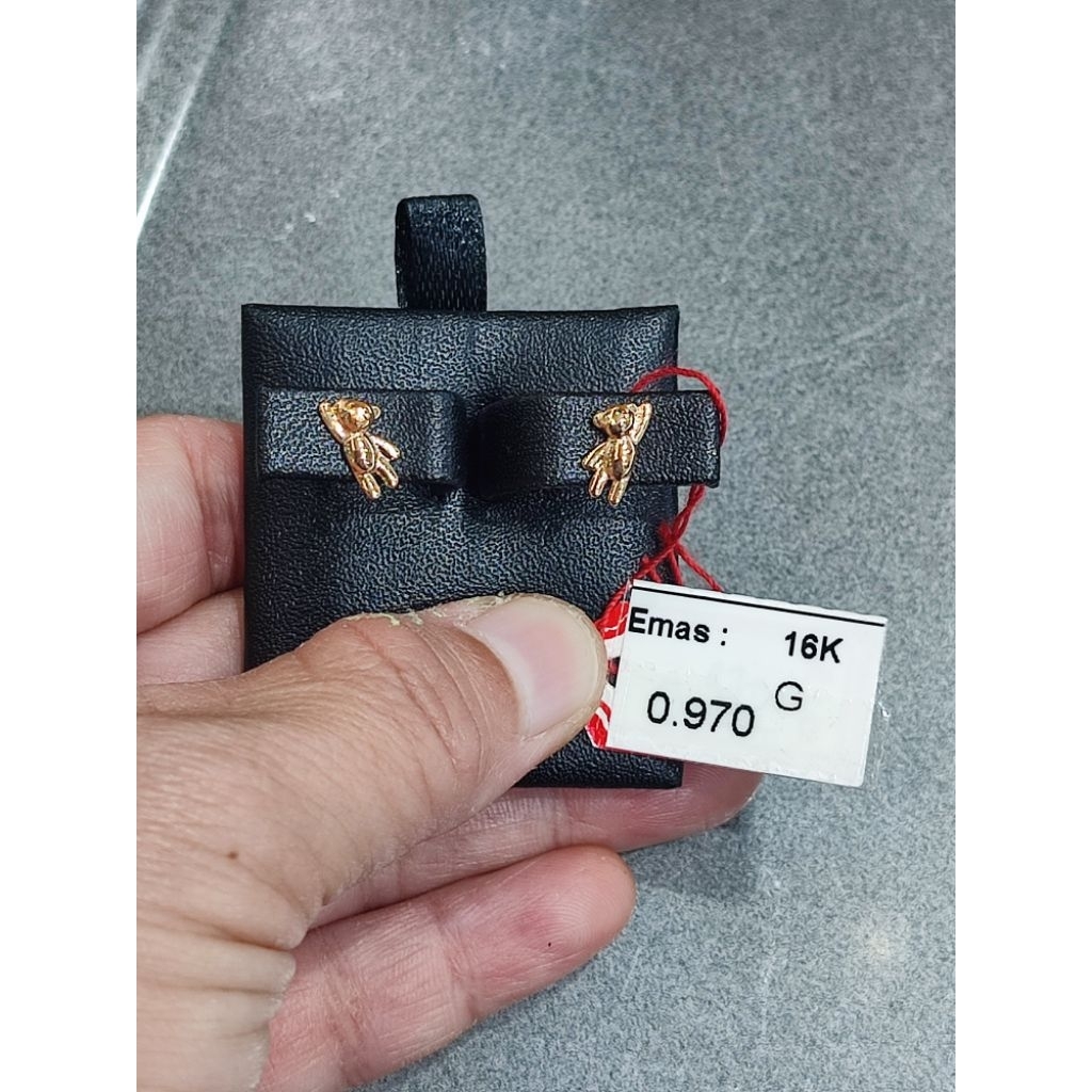 Anting emas 70 bear tusuk