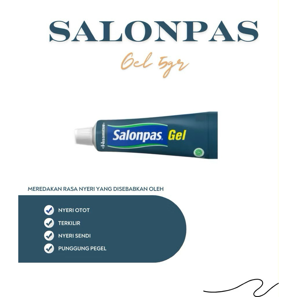 Salonpas Gel Cairan Pereda Nyeri & Pegal - 5gr
