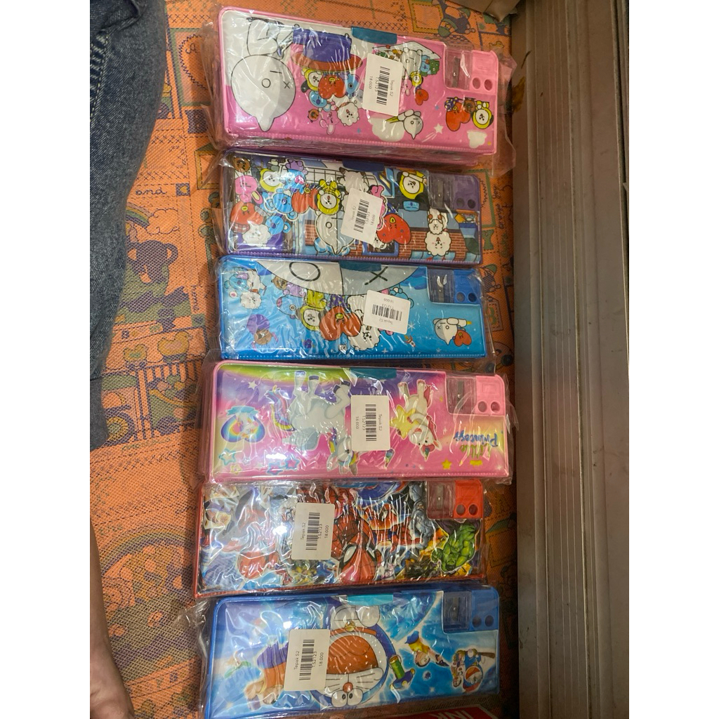 TEPAK MAGNET / KOTAK PENSIL MAGNET GAMBAR BTS KARTUN LUCU MURAH