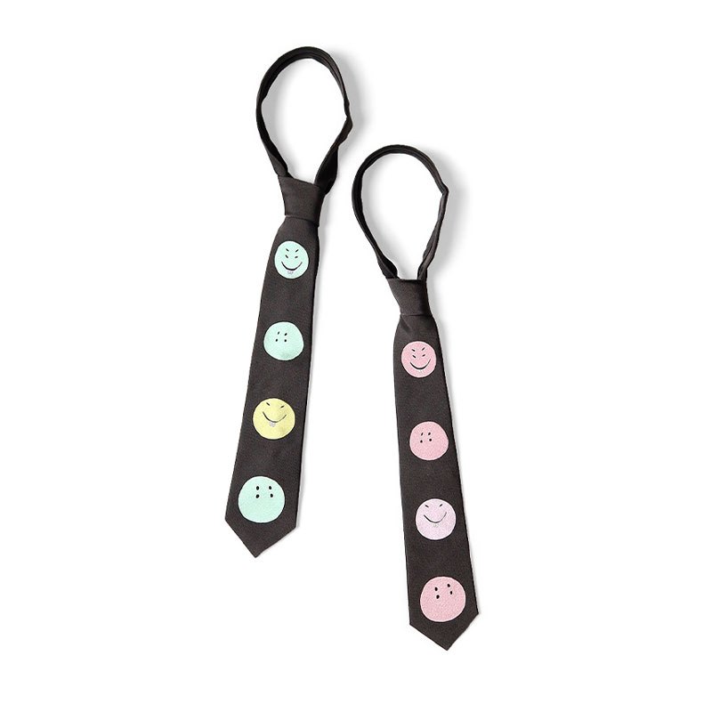 KAPITAL Kountry Smiley Face Embroidered Tie Japan