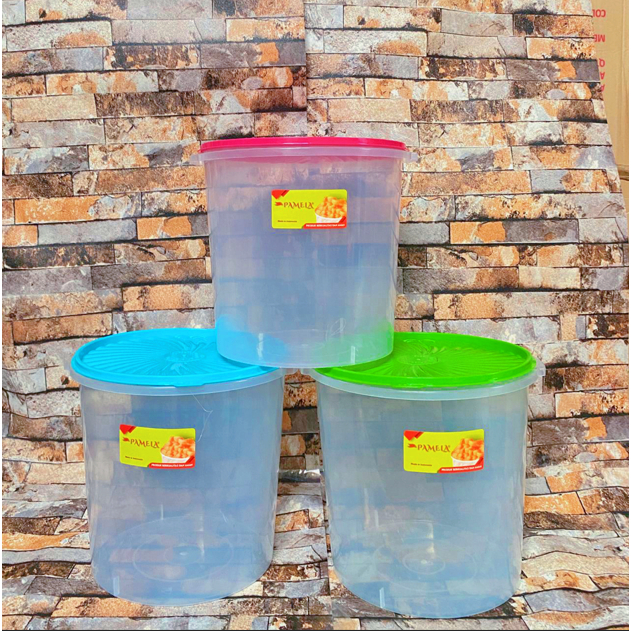Toples Plastik 10 Liter PAMELA / Toples Kerupuk