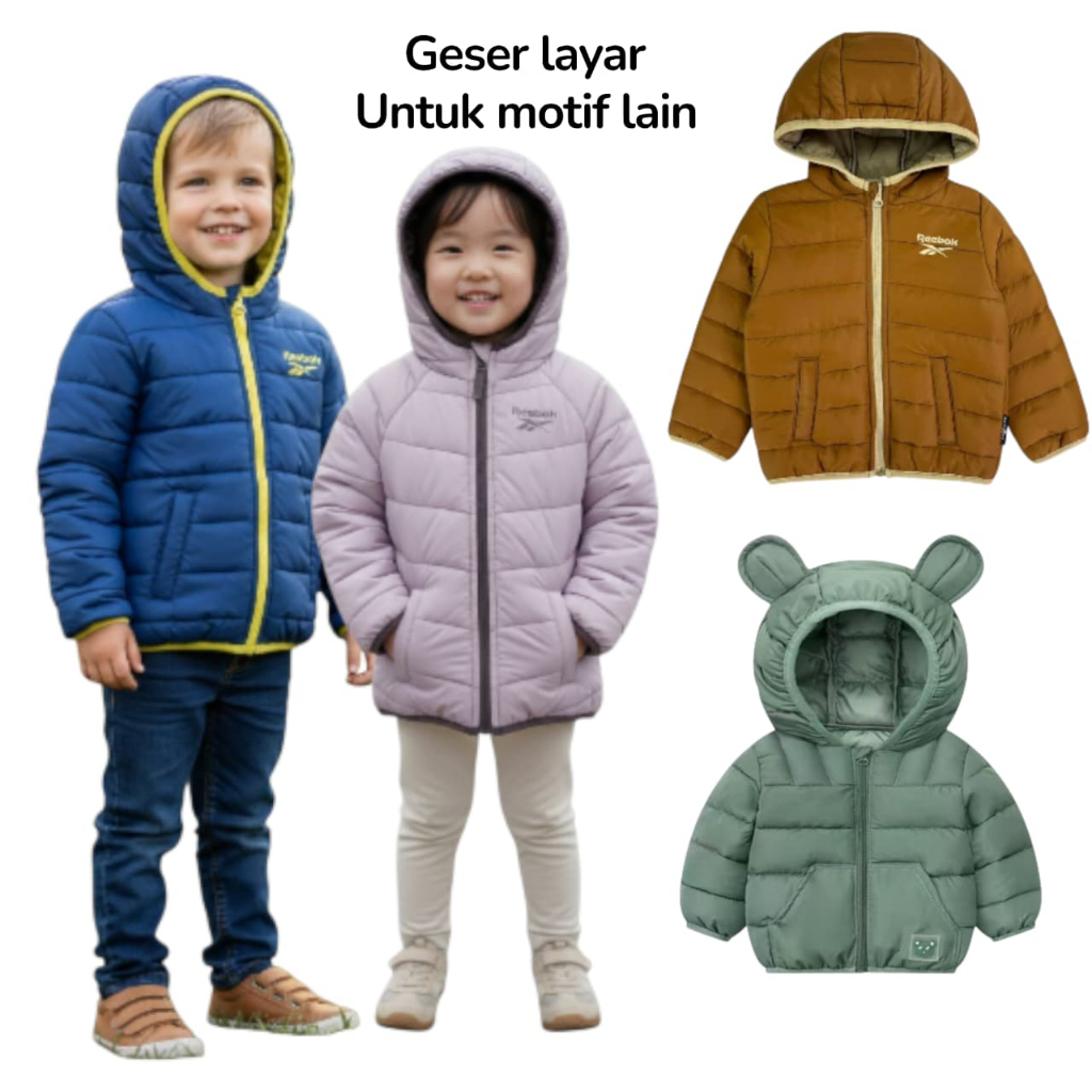 Jaket Musim Dingin Busa Tebal dan Hangatt