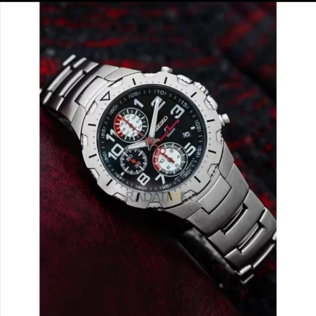 Jam Tangan Seiko Chronograph Honda F1 Racing Team SND791P1