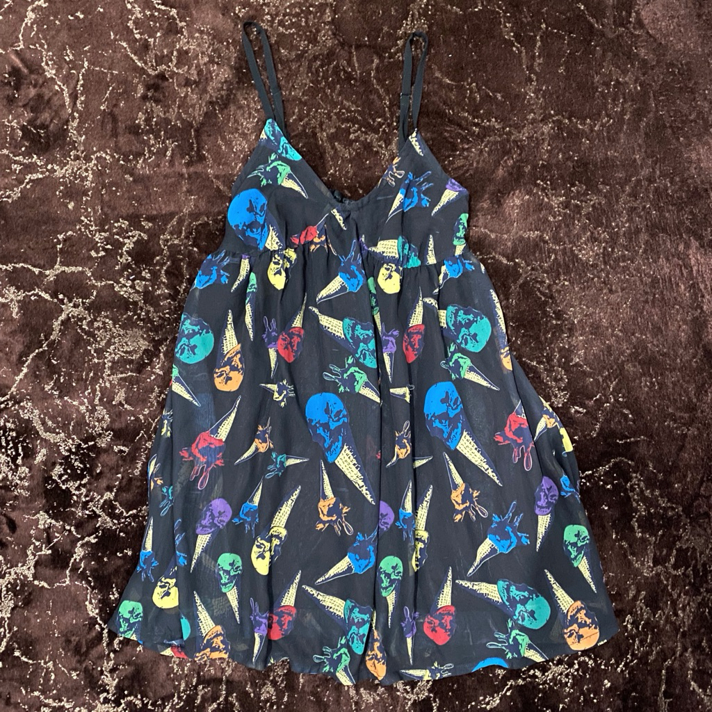 Y2K Goth mini dress nightwear PL