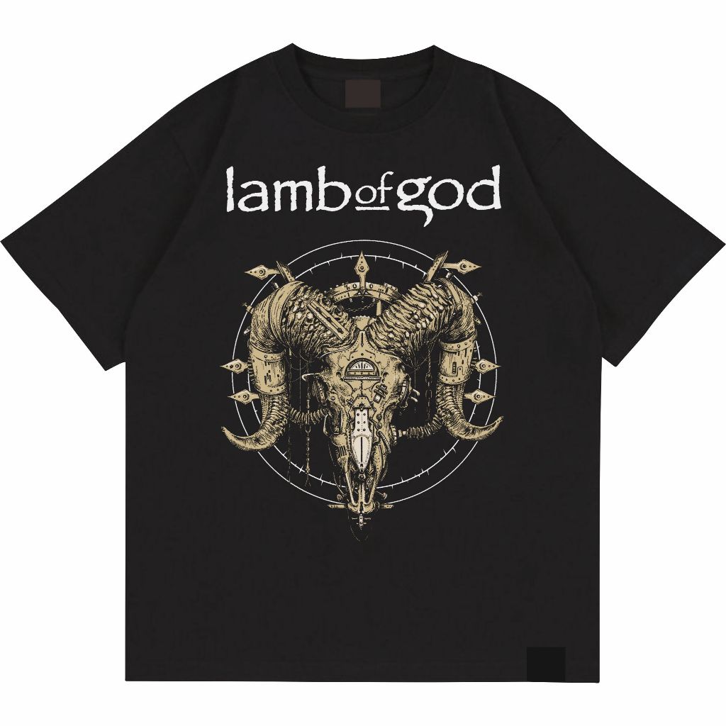Lamb Of God Kaos Hitam Cotton 24s Ukuran S-XXL