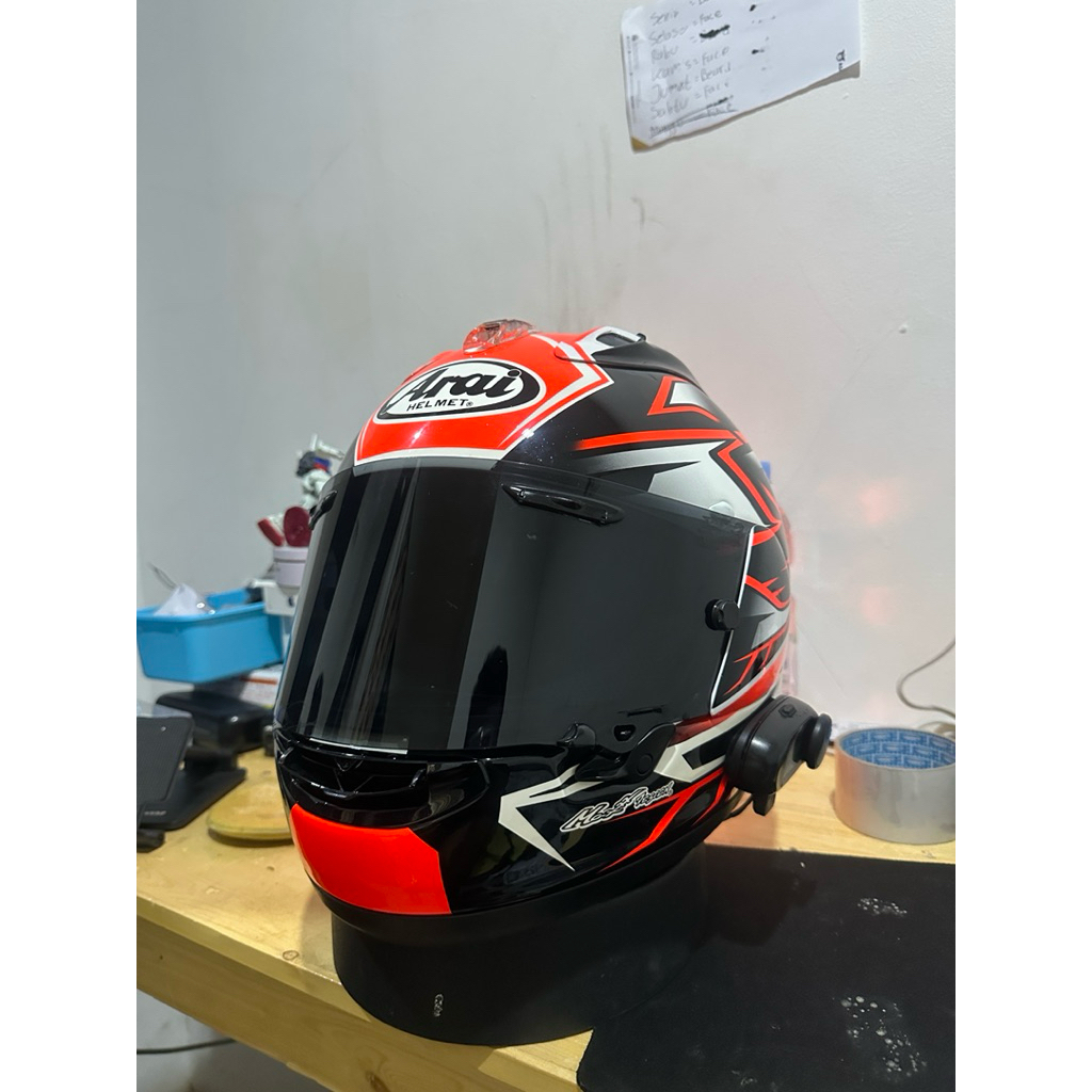Helm Arai RX7X Motif Ghost Red Size XL 61-62