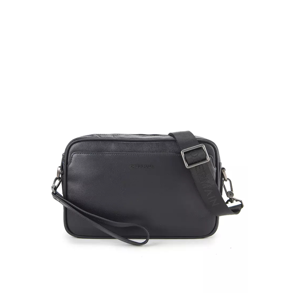 Obermain Stone Clutch-L Navy